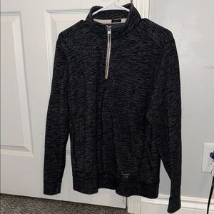 Abercrombie & Fitch Charcoal Zip-Up Sweater